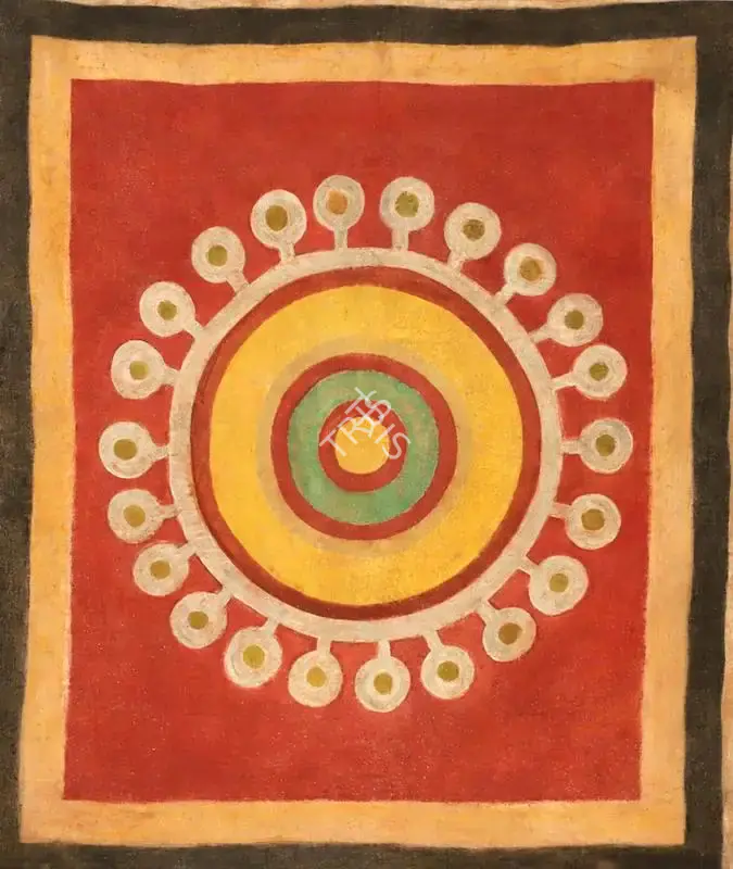 Jamini Roy (Artist), Alpana, 1930, Painting