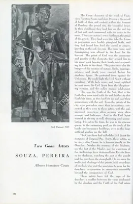 Albano Francisco Couto (Essayist), Two Goan Artists, 1954, Essay