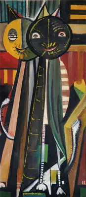 Sunil Madhav Sen (Artist), Untitled, 1955, Painting
