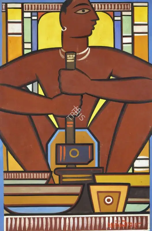 Roy, Jamini (Artist). Untitled (Man), n.d. | Painting, So.NeY/26.03.26, 2026 · Sotheby's