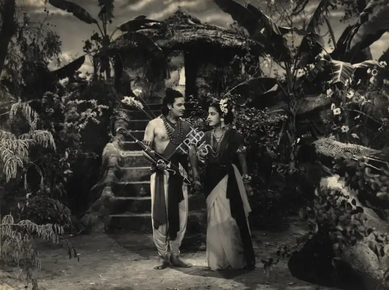 Aga Hasham (Cinematographer), Sampoorna Ramayana, 1961, Photographic Still