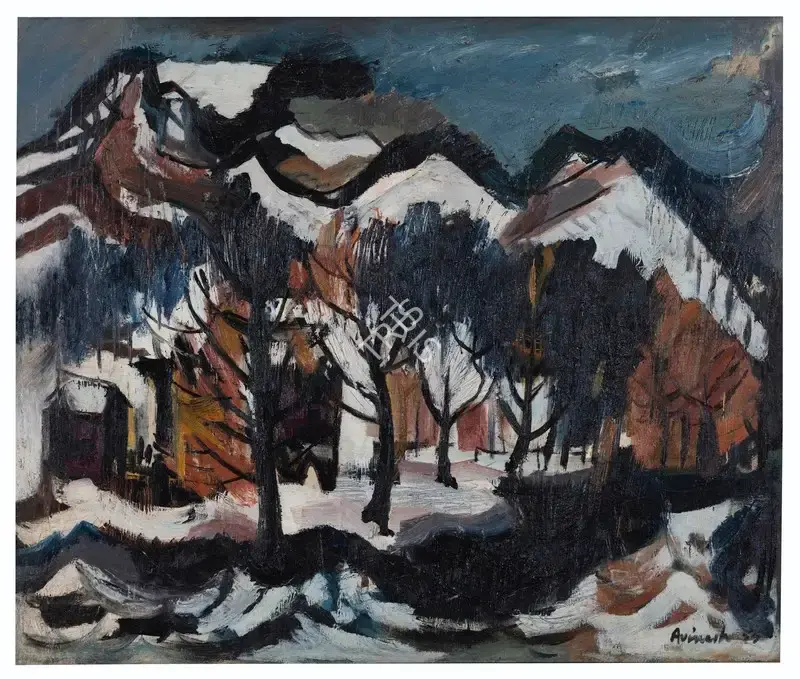 Avinash Chandra (Artist), Untitled (Pahalgam), 1954, Painting