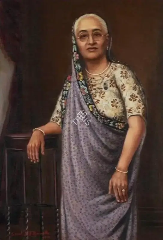 Sorab M. Pithawalla (Artist), Portrait of a Parsi Lady, 1951, Painting