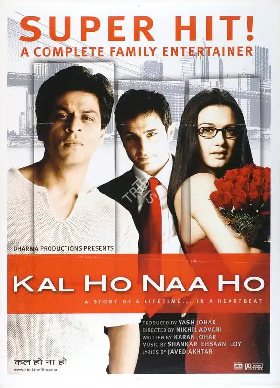 Yash Johar (Producer), Kal Ho Naa Ho, 2003, Full Sheet Poster