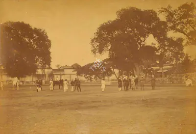 Lala Deen Dayal (Photographer), Tent Pegging at Purana Haveli, 1889, Antiquarian Photograph