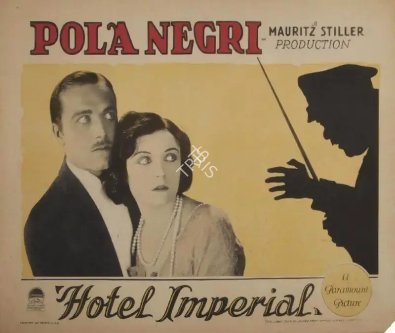 Mauritz Stiller (Director), Hotel Imperial, 1927, Lobby card