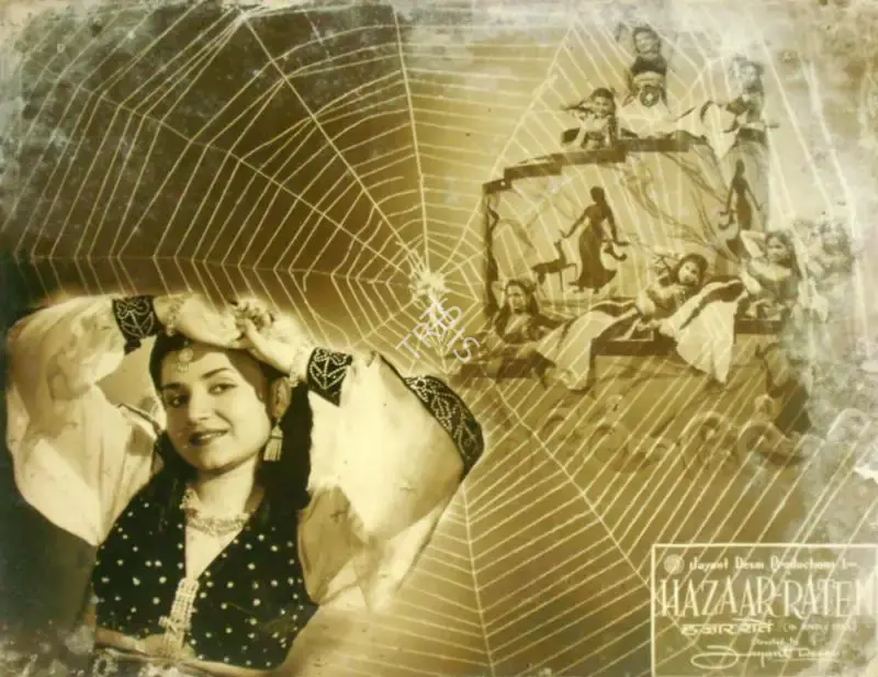 Jayant Desai (Director), Hazaar Raten, 1953, Lobby Card