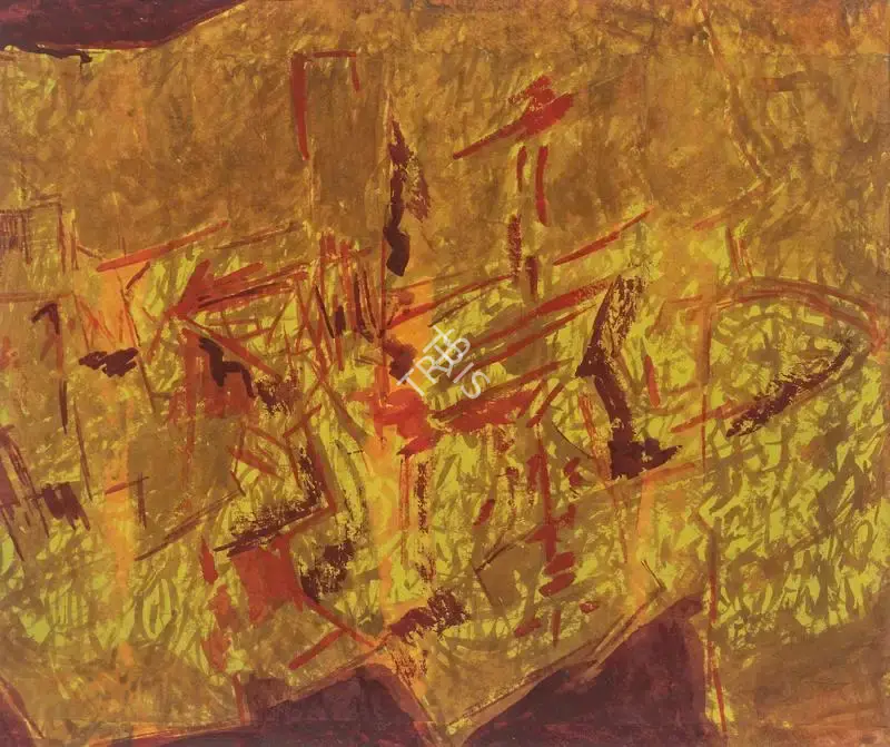 Nasreen Mohamedi (Artist), Untitled, 1972, Painting