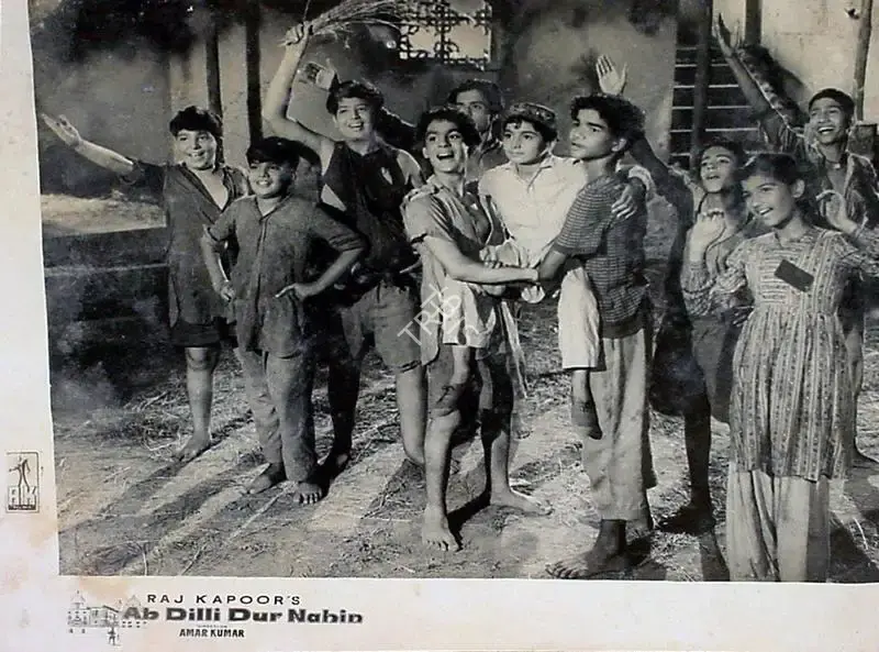 Jaywant Pathare (Cinematographer), Ab Dilli Dur Nahin, 1957, Lobby Card