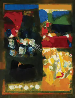 Raza, S.H. (Artist). Midi-Minuit. Oil on canvas, 1965 | Painting | FineArts | 00755698