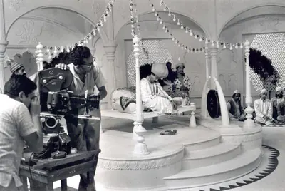 Nemai Ghosh (Still Photographer), Goopy Gyne Bagha Byne, 1969, Working Still