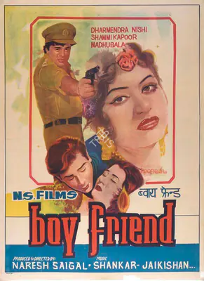 Naresh Saigal (Producer), Boy Friend, 1961, Full Sheet Poster