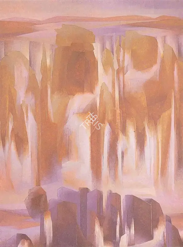 Sabavala, Jehangir (Artist). Of Cliff and Fall-V, 1978 | Painting, So.Del/09.10.92, 1978