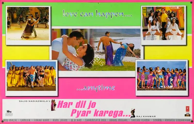 Sajid Nadiadwala (Producer), Har Dil Jo Pyar Karega, 2000, Lobby Card