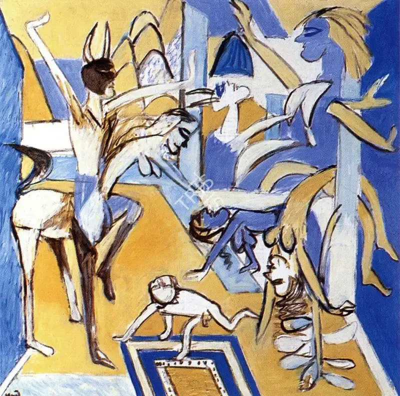 Subramanyan, K.G. (Artist). Bahurupee. Oil on Board , 1996 | K.G. Subramanyan, 2003 | Painting | FineArts | 00566378