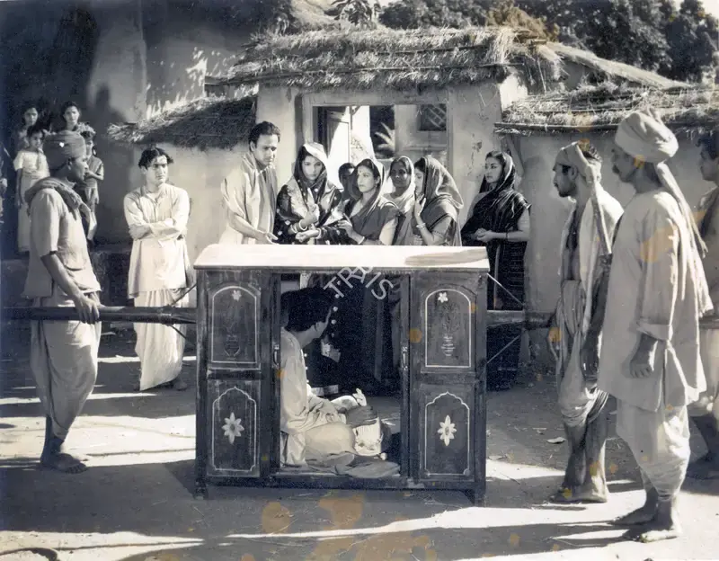 Hiten Chaudhury (Producer), Biraj Bahu, 1954, Photographic Still