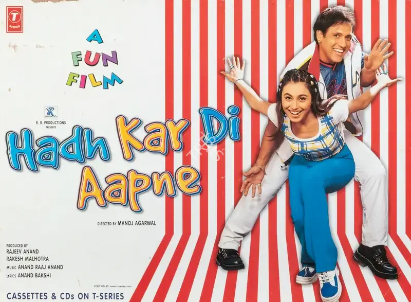 Rajeev Anand (Producer), Hadh Kar Di Aapne, 2000, Full Sheet Poster