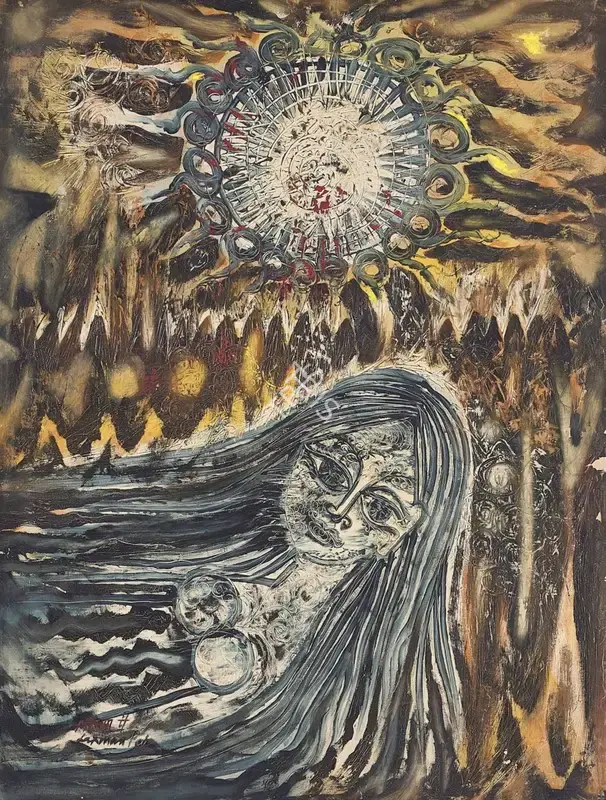 Pai, Laxman (Artist). Summer, 1963 | Painting, AG.Mum/16.12.24, 2024 · Asta Guru