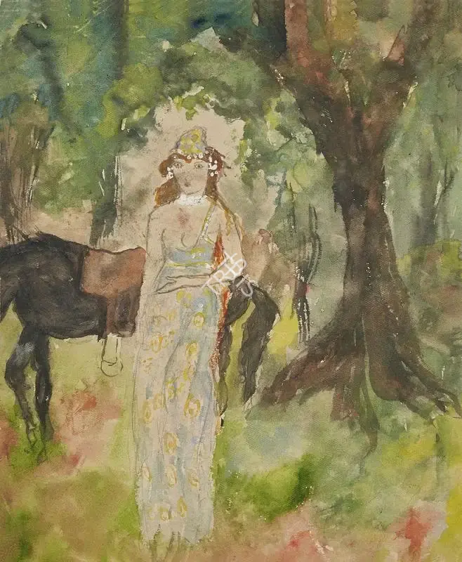 Amrita Sher-Gil (Artist), Untitled, 1923, Painting