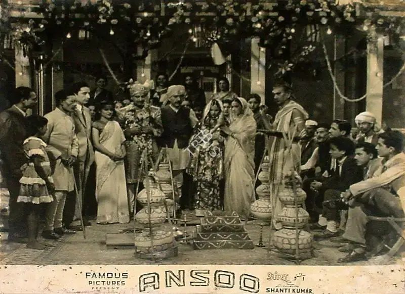 Qamar Jalalabadi (Producer), Ansoo, 1953, Lobby Card
