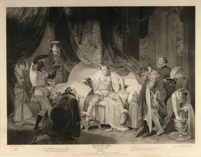 After Robert Smirke (Artist), Taming of the Shrew, 1794, Aquatint