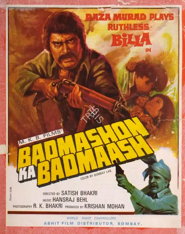 Krishan Mohan (Producer), Badmashon Ka Badmaash, 1979, Song-Synopsis Booklet