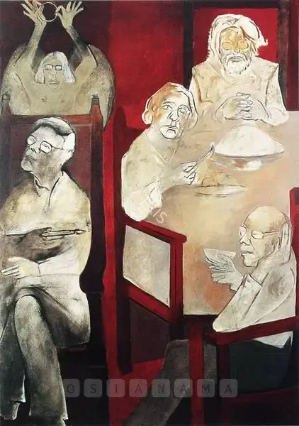 Khanna, Krishen (Artist). Canonisation Of A Painter, 2002 | Painting, Sa.Onl/04.12.03, 2002