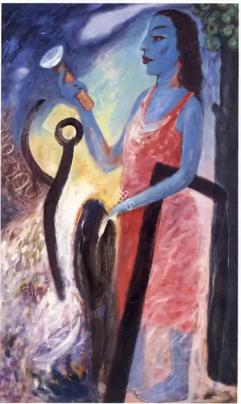 Rekha Rodwittiya (Artist), Untitled, 1990, Painting