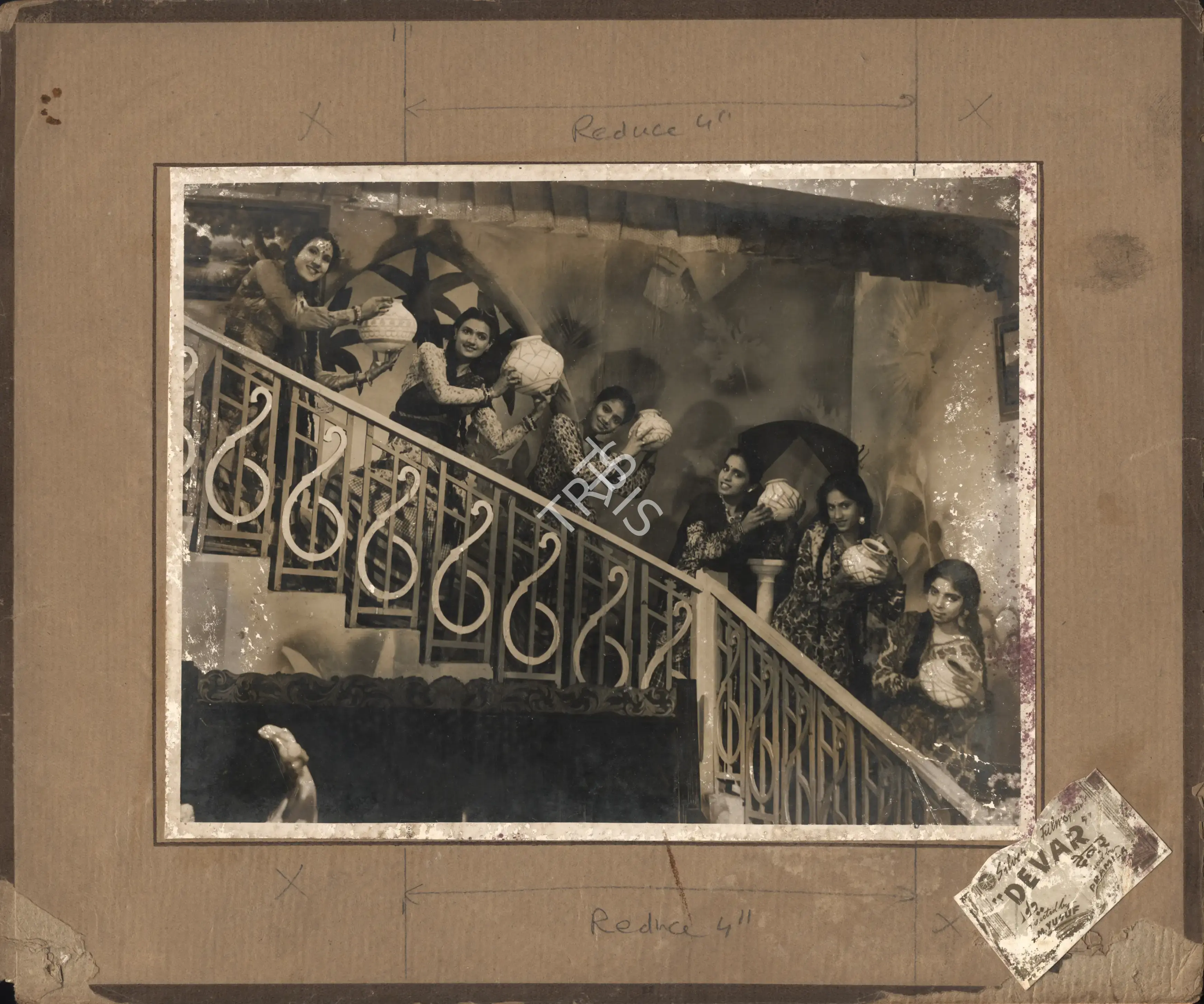 Pramila (Producer), Devar, 1946, Photographic Still Mounted on Lobby Card
