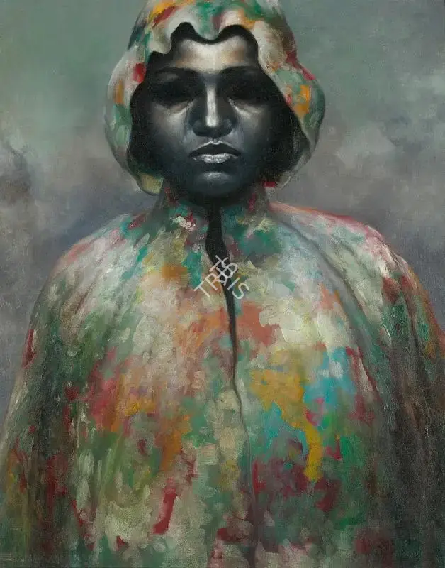 Bikash Bhattacharjee (Artist), Mrs. J in Rain, 1978, Painting