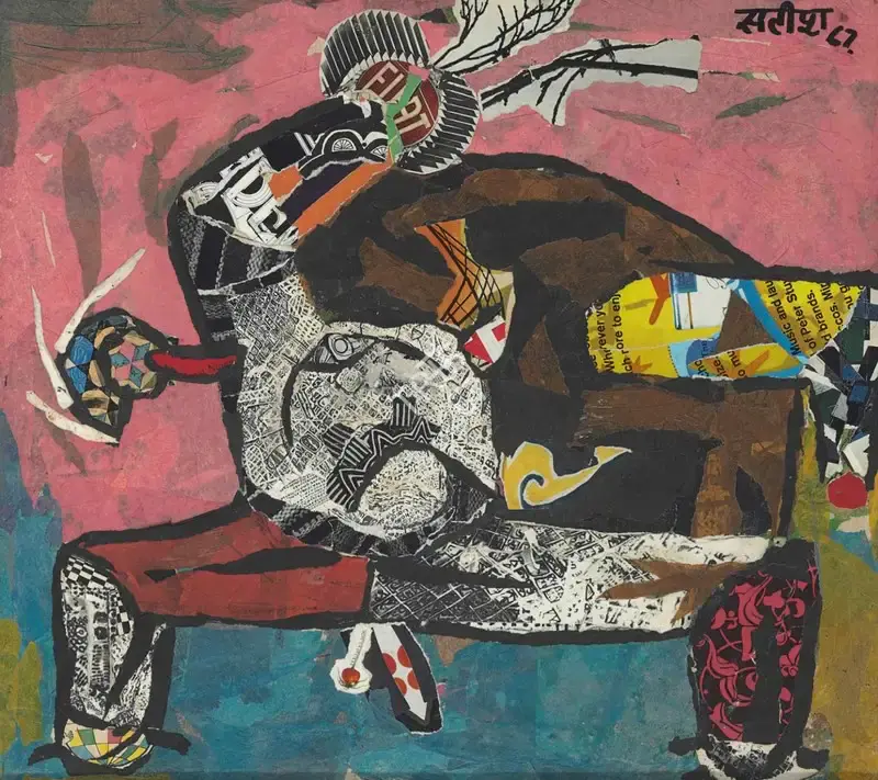 Satish Gujral (Artist), Untitled, 1967, Collage