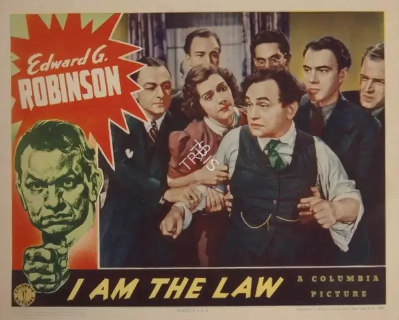 Alexander Hall (Director), I Am the Law, 1938, Lobby Card