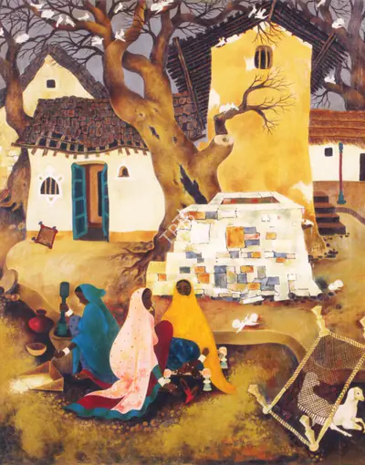 A.A. Raiba (Artist), Untitled, Painting