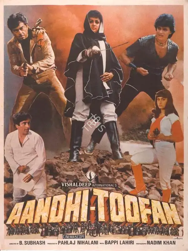 Pahlaj Nihalani (Producer), Aandhi Toofan, 1985, Full Sheet Poster