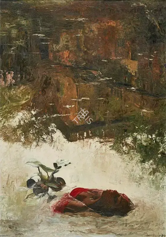 Bhattacharjee, Bikash (Artist). Bisarjan, 1989 | Painting, AG.Mum/22.12.18, 2018 · Asta Guru