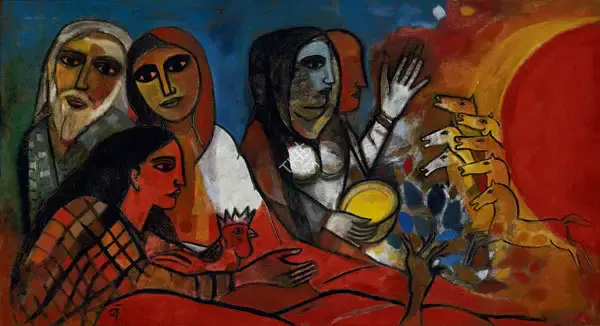 Badri Narayan (Artist), Untitled, 1970, Painting