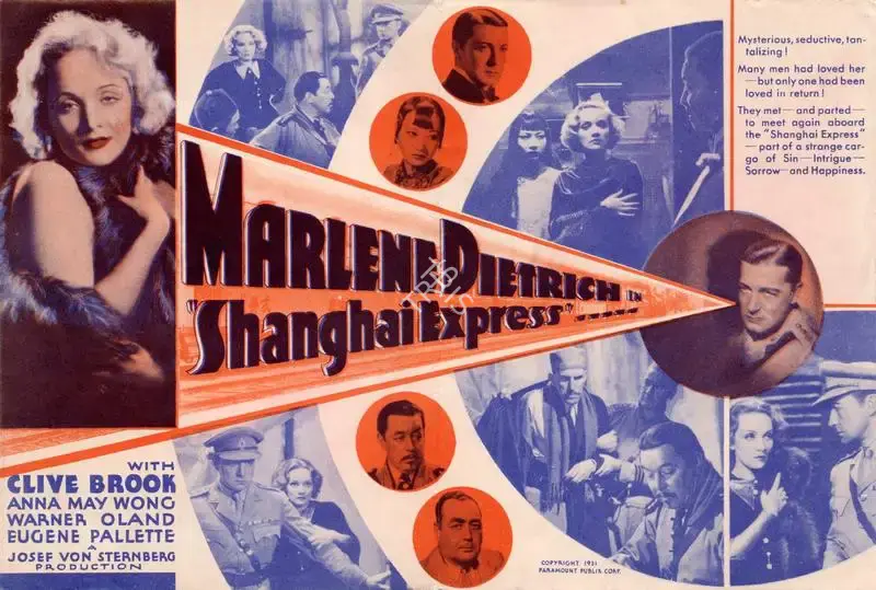 Josef von Sternberg (Director), Shanghai Express, 1932, Handbill