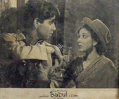 Fali Mistry (Cinematographer), Babul, 1950, Lobby Card
