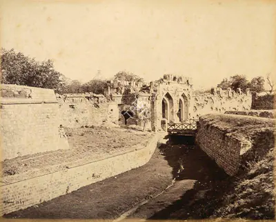Samuel Bourne (Photographer), The Cashmere Gate, 1865, Antiquarian Photograph