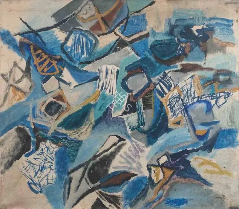 Nasreen Mohamedi (Artist), Untitled, 1962, Painting