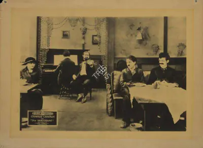 Charlie Chaplin (Producer), The Immigrant, 1917, Lobby card