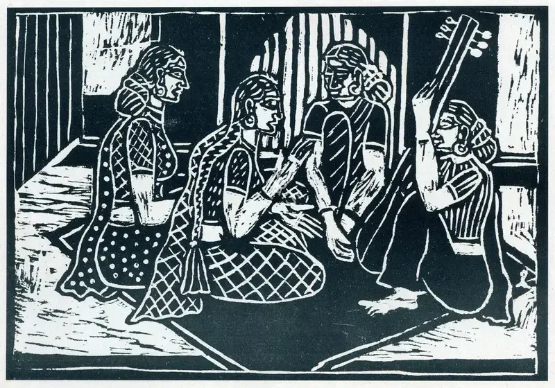 Kamala Mittal (Artist), Music Party, Graphic Art