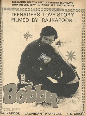 Raj Kapoor (Producer), Bobby, 1973, Advertisement