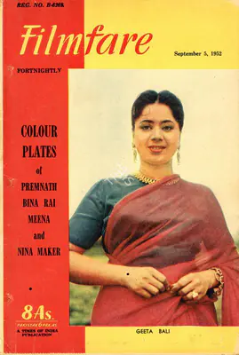 Frank Moraes (Editor), Filmfare, 1952, Magazine