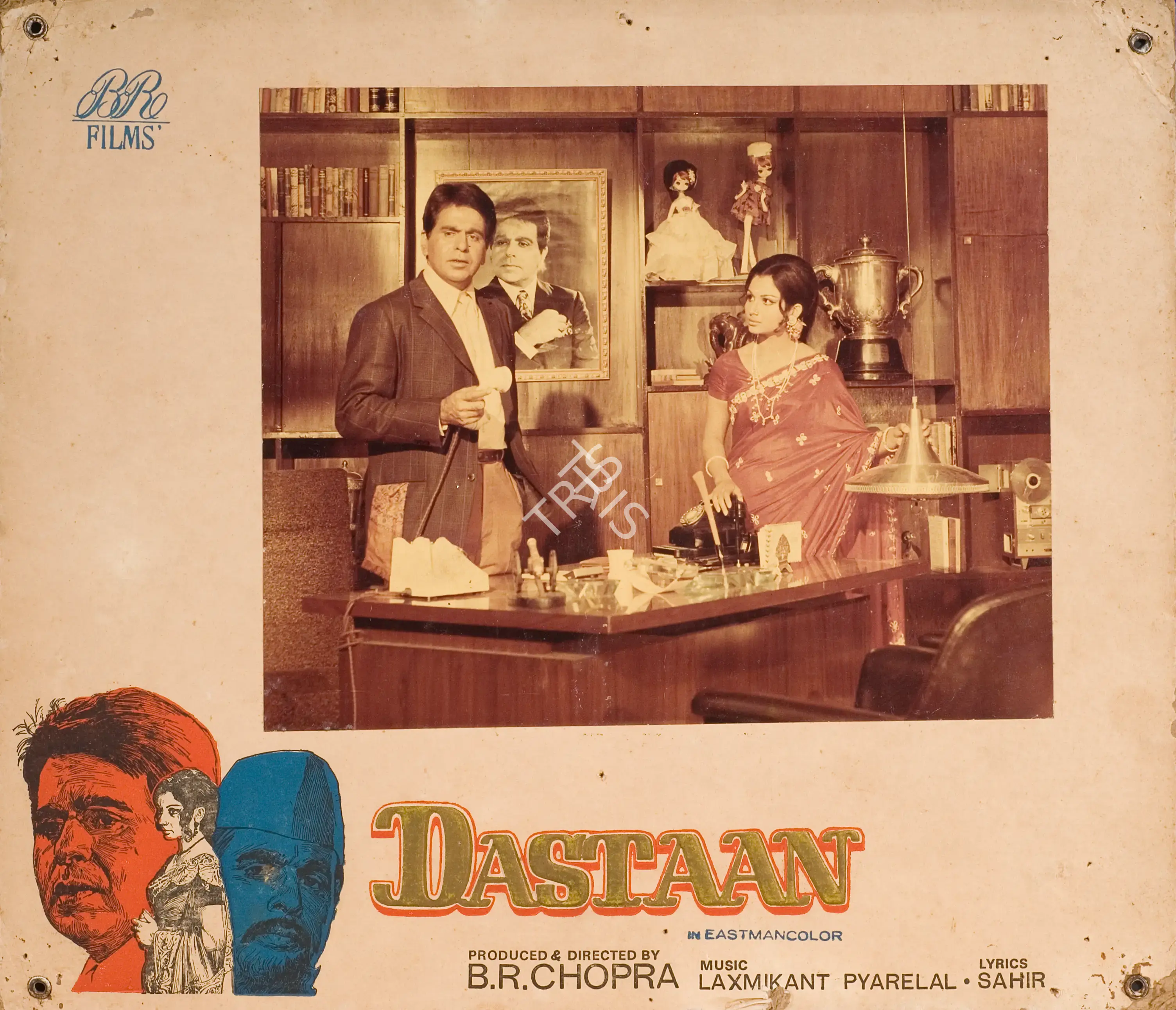 Dharam Chopra (Cinematographer), Dastaan, 1972, Photographic Still Mounted on Lobby Card