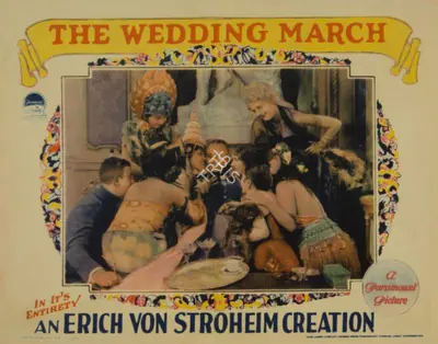 Roy H. Klaffki (Cinematographer), The Wedding March, 1928, Lobby card