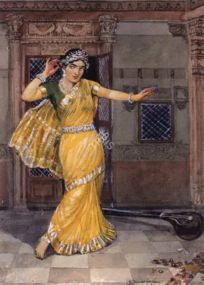 M.V. Dhurandhar (Artist), Dancer, 1944, Painting