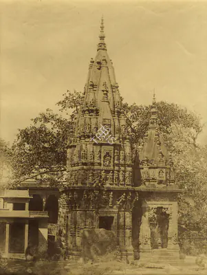 Baron Alexis de La Grange (Photographer), Hindoo Pagoda, Mirzapur, 1851, Antiquarian Photograph