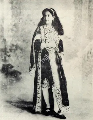 Unknown (Photographer), Indian Beauty in Victorian-Mughal Costume, Contemporary Photograph