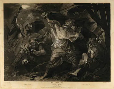 After B. West (Artist), King Lear, 1793, Aquatint